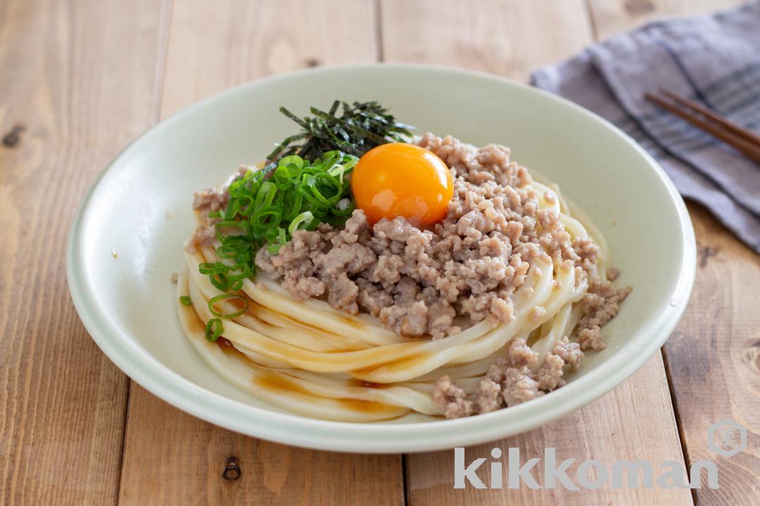 濃厚肉みそでボリューム満点 レンジでつくる汁なし担々うどん