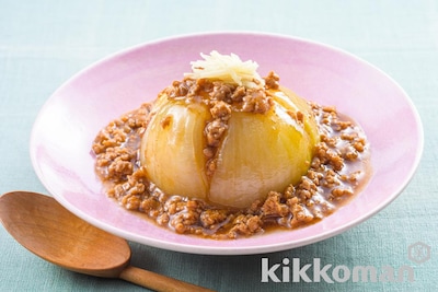 写真:やわらかな甘み!丸ごと玉ねぎのそぼろあん