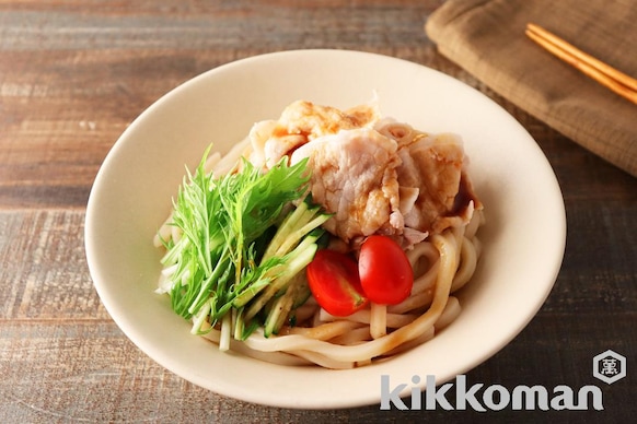 コクうま豚しゃぶうどんのレシピ つくり方 キッコーマン ホームクッキング