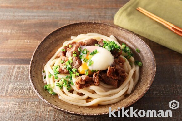 すきやきのたれで 牛肉ぶっかけ冷うどんのレシピ つくり方 キッコーマン ホームクッキング