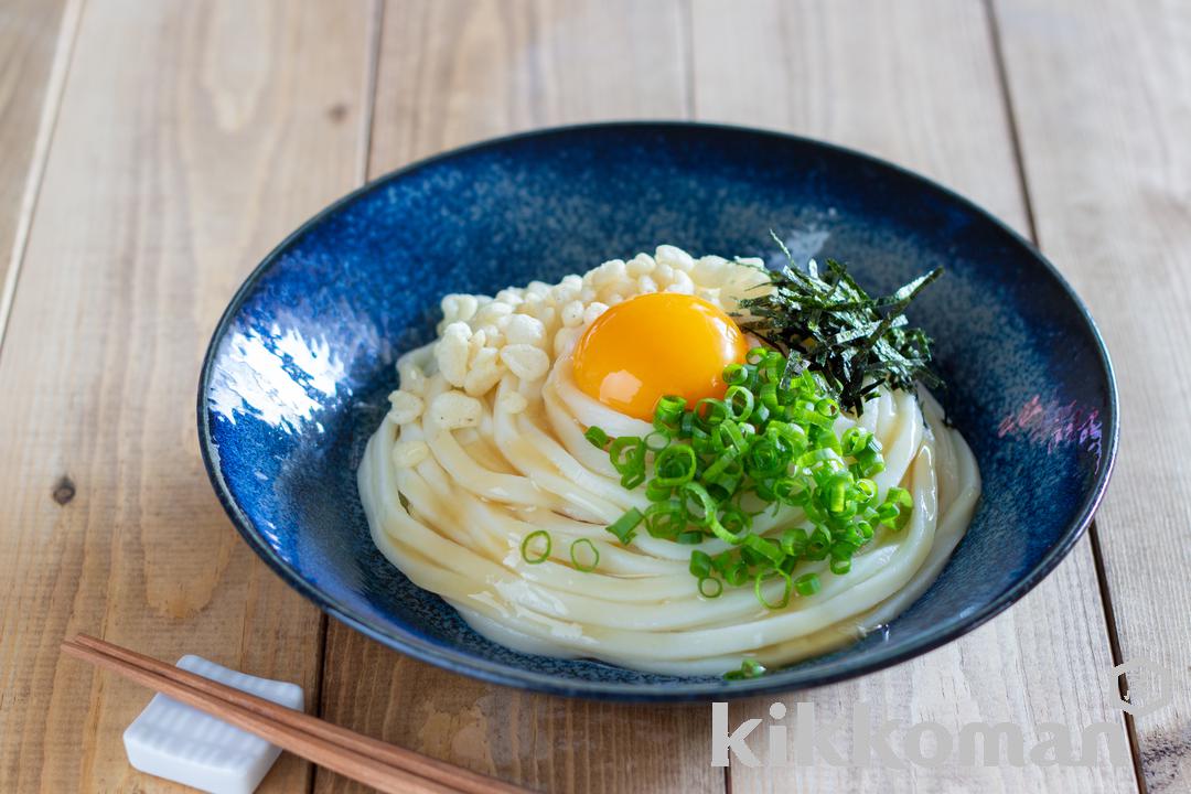 レンジで簡単！やみつき釜たまうどん