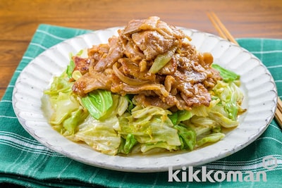 写真:しぼ生で楽しむ!たっぷりキャベツのしょうが焼き