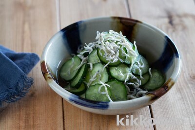 写真:だし解凍 きゅうりの酢の物