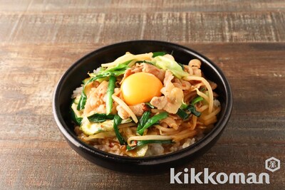 写真:豚スタミナ丼(具鍋アレンジ)
