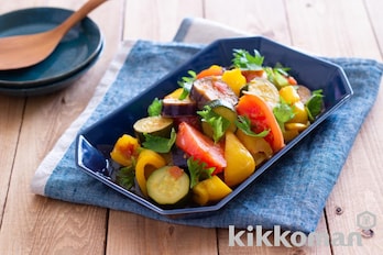 彩り鮮やか 夏野菜の和風ラタトゥイユのレシピ つくり方 キッコーマン ホームクッキング