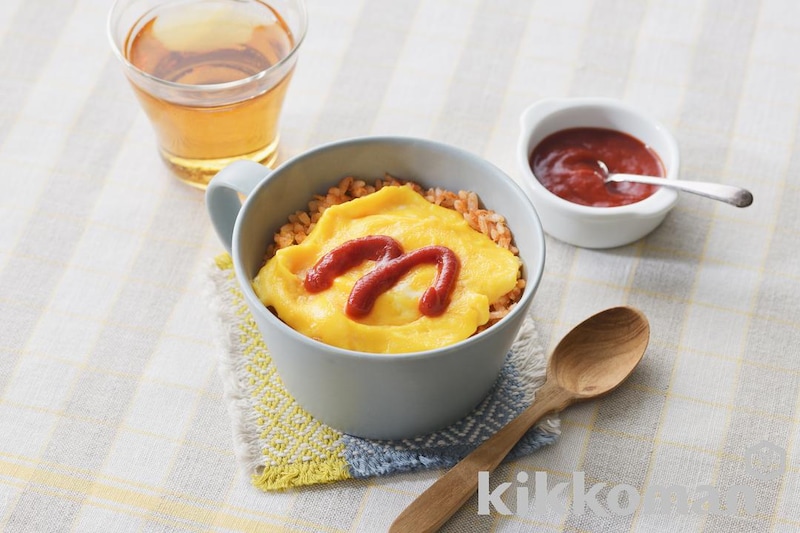 レンジで簡単!マグカップオムライス