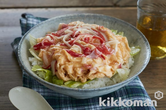 短時間で美味 かに玉レタス丼のレシピ つくり方 キッコーマン ホームクッキング 短時間で美味 かに玉レタス丼のレシピ つくり方 キッコーマン ホームクッキング