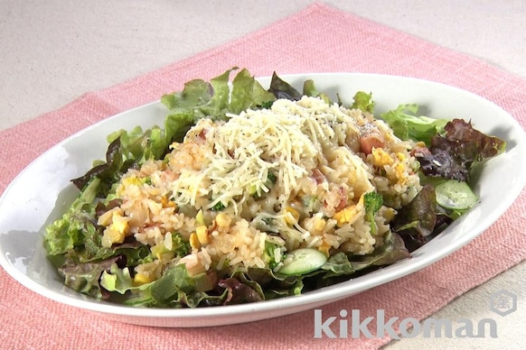 生野菜といっしょに バターしょうゆチャーハン 森野熊八さん のレシピ つくり方 キッコーマン ホームクッキング