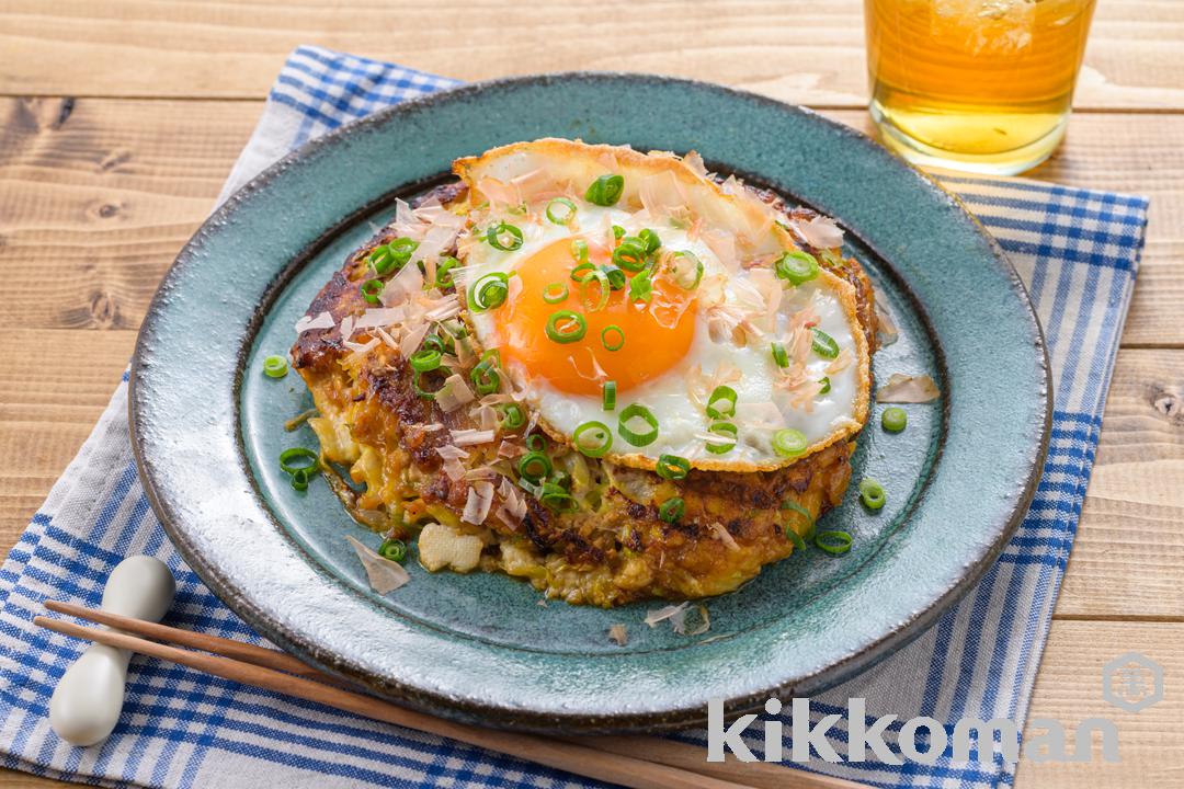 ふわふわ！豆腐のお好み焼き風