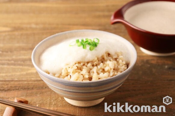 ヘルシーで人気 白だし玄米とろろご飯のレシピ つくり方 キッコーマン ホームクッキング