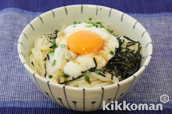 ふわとろ月見とろろうどんのレシピ つくり方 キッコーマン ホームクッキング