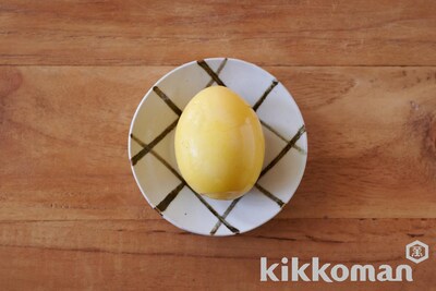 写真:変わり味玉めんつゆカレー味