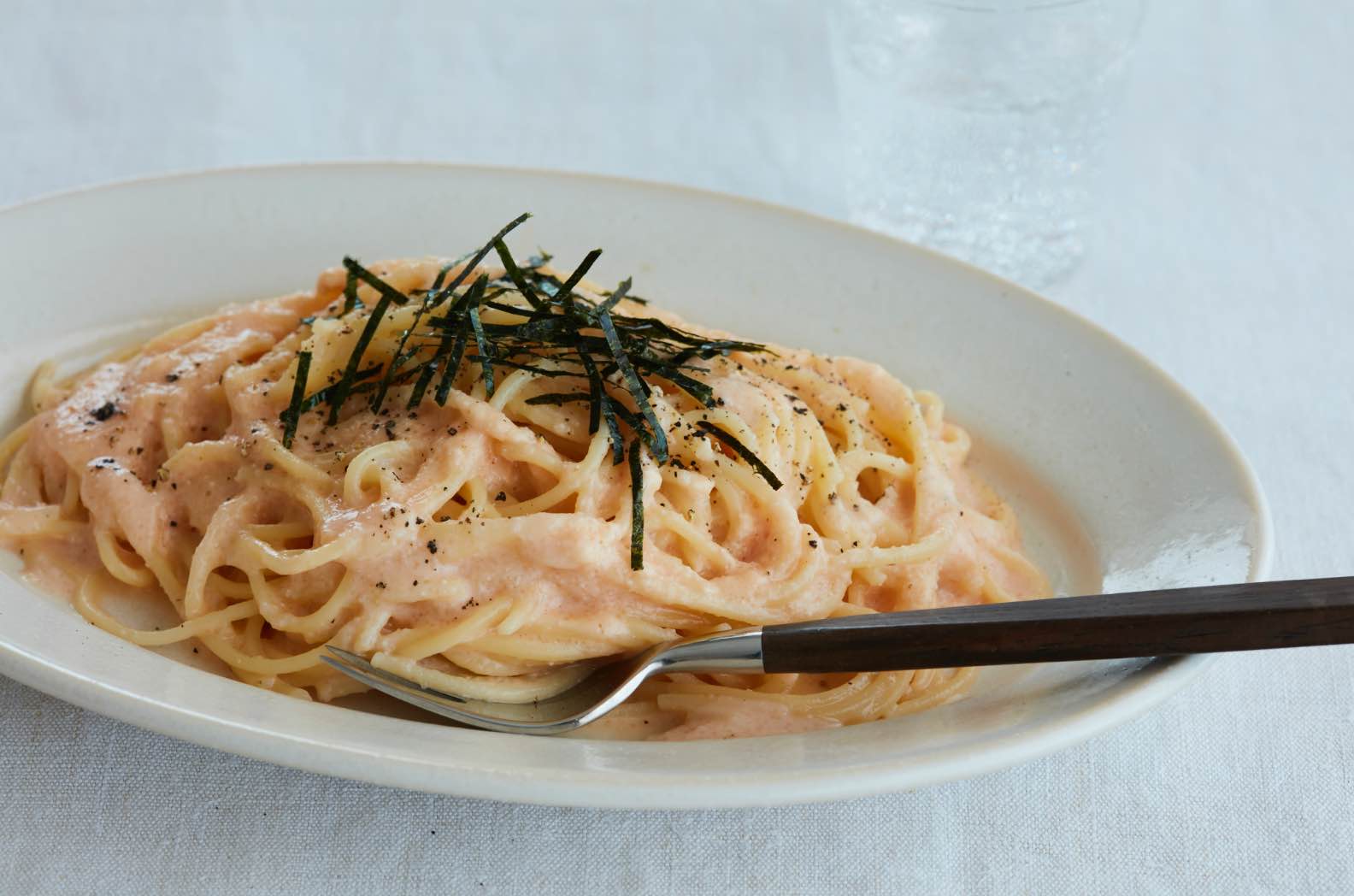 写真：明太豆乳カルボナーラ