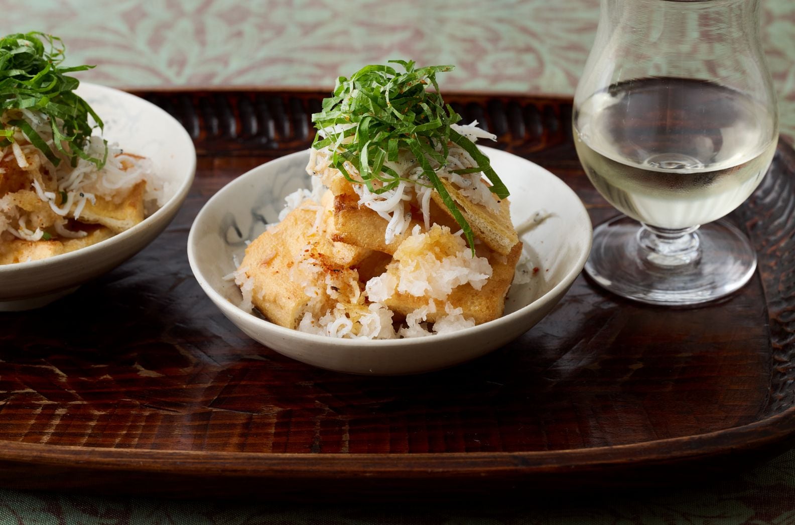 写真：焼き油揚げのしらすおろしあえ