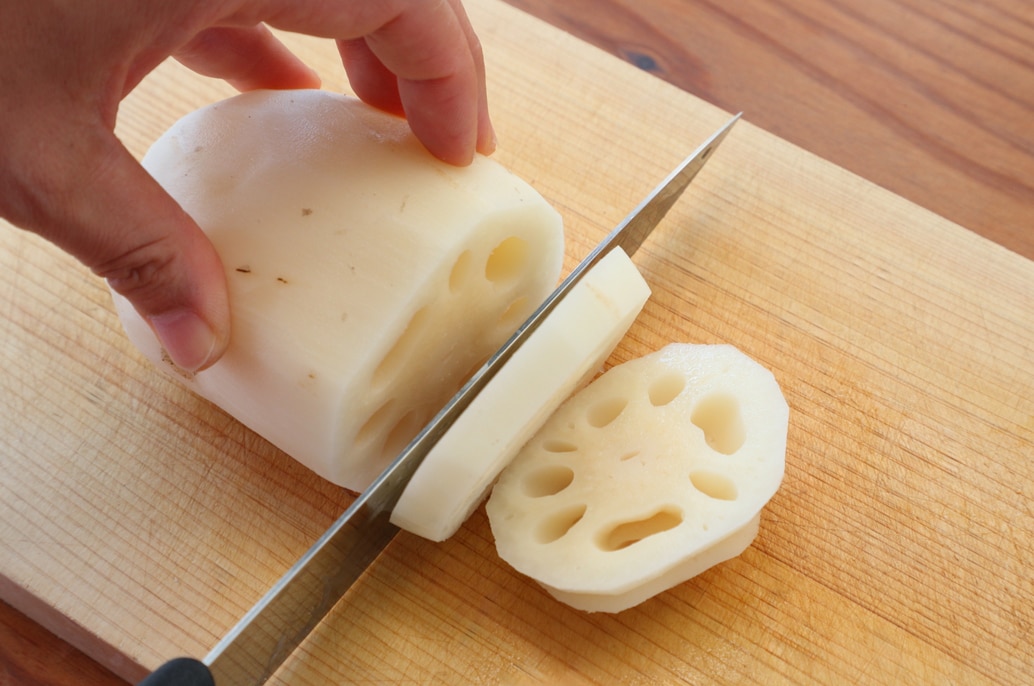 写真：料理に合わせて切る