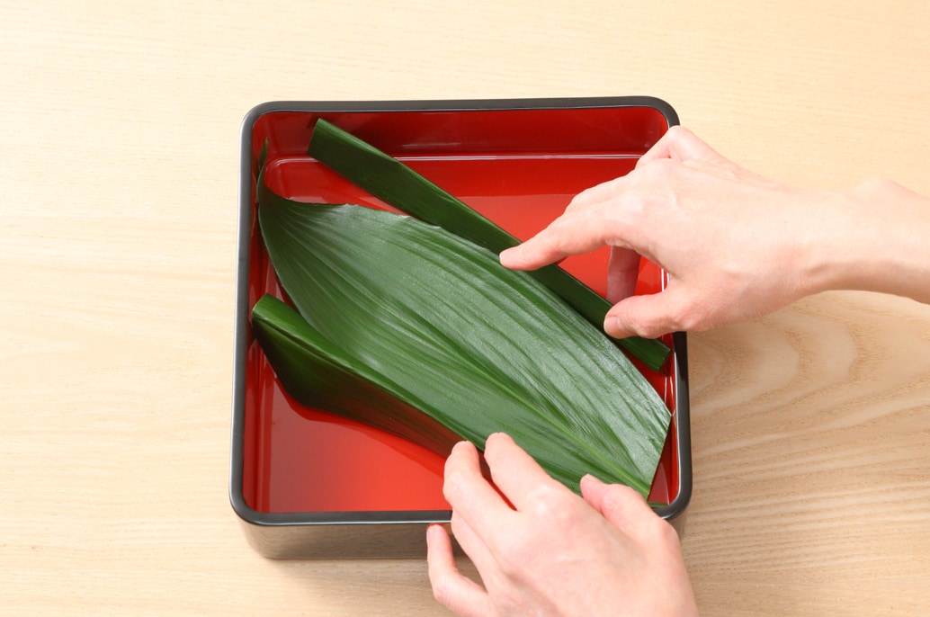 写真：仕切りをつくる