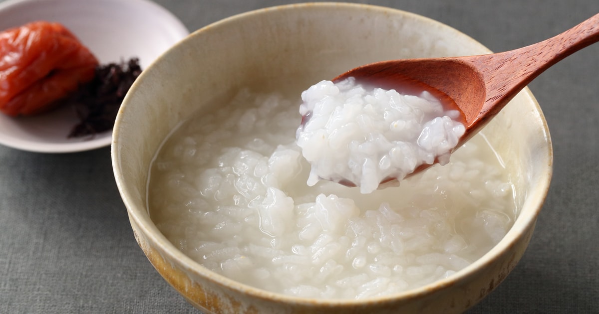 おかゆのレシピ・作り方。米から＆炊いたご飯からの手順をていねいに解説 | キッコーマン | ホームクッキング