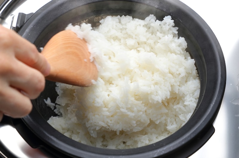 写真:1/4ずつほぐしていく