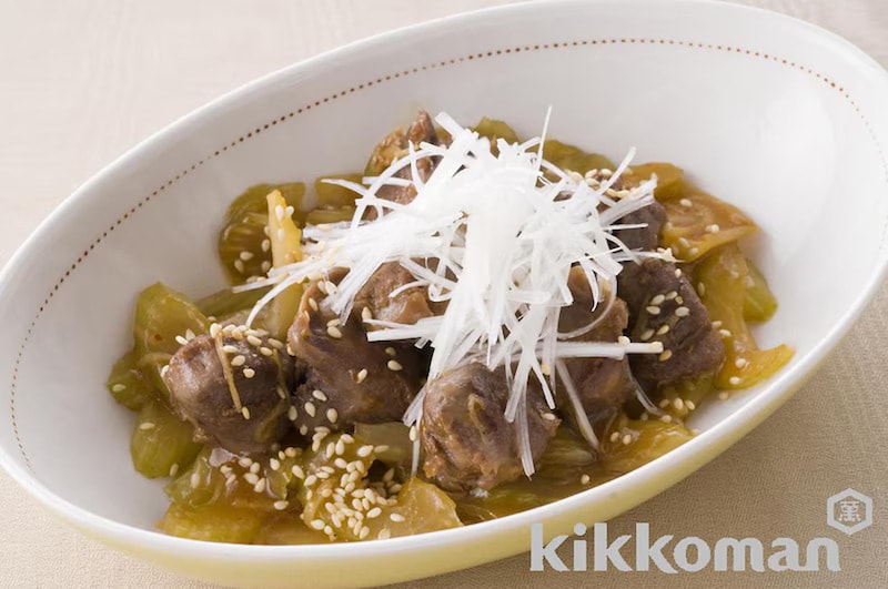 写真:砂肝の香味炒め