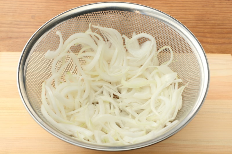 写真：空気にさらす辛み抜き