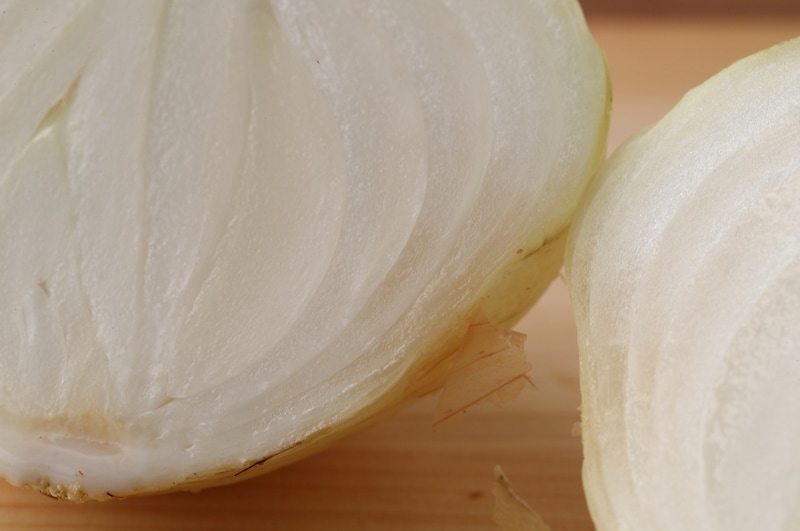 写真：つぶれて透明に近くなってきた部分