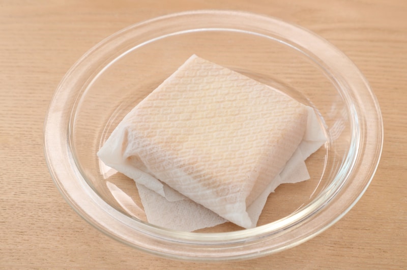 写真：耐熱皿にのせる