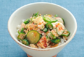 豆腐と簡単だしのさっぱり丼