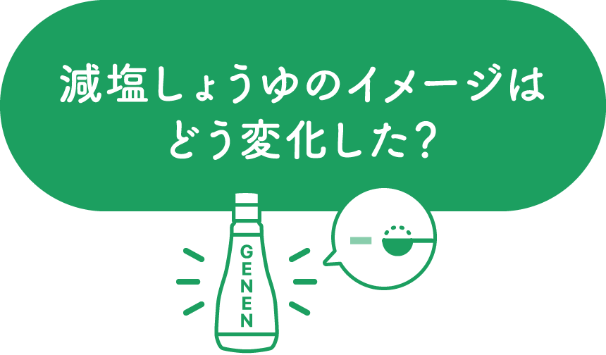 減塩しょうゆのイメージはどう変化した？