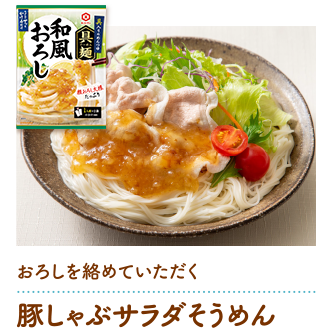 豚しゃぶサラダそうめん