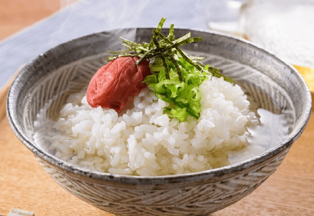 白だし梅茶漬け