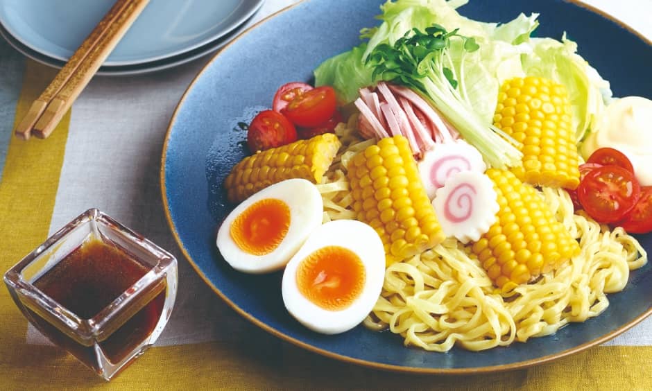 とうもろこしたっぷりめんみラーメンサラダ