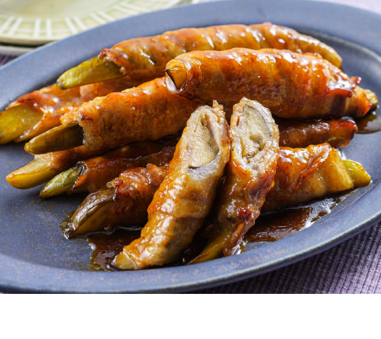 なすの肉巻きてり焼き