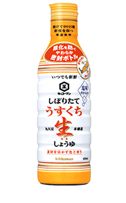 しぼりたてうすくち生しょうゆ450ml