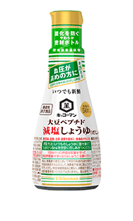 大豆ペプチド減塩しょうゆ（だし入り）200ml