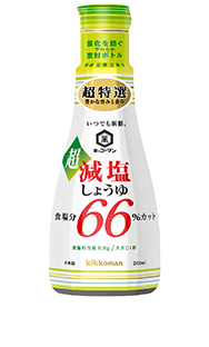 超減塩しょうゆ　食塩分66％カット200ml