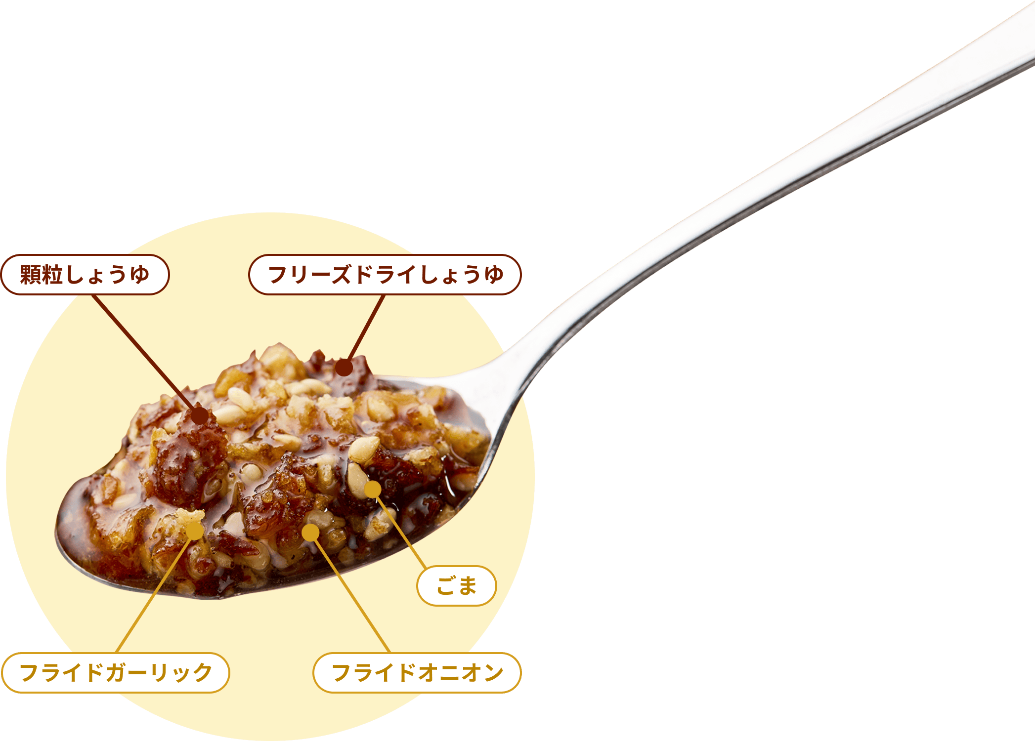 顆粒しょうゆ フリーズドライしょうゆ ごま フライドガーリック フライドオニオン