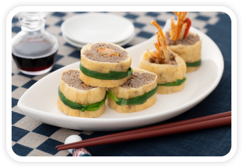 そばいなり巻き