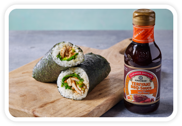 Chicken and leek rice roll