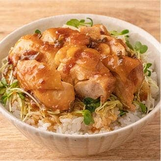 レンジで簡単！香味ねぎだれチキン丼