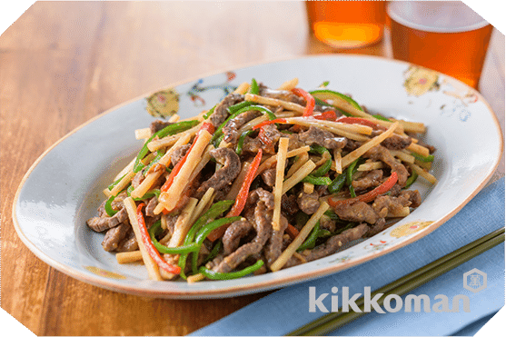 焼肉のたれで!
チンジャオロース