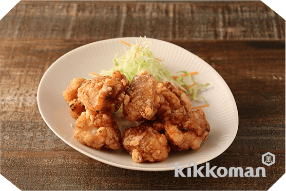 生姜焼きのたれで！
簡単から揚げ
