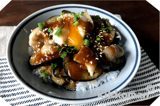 とろ玉なす豚丼
(山本ゆりさん)