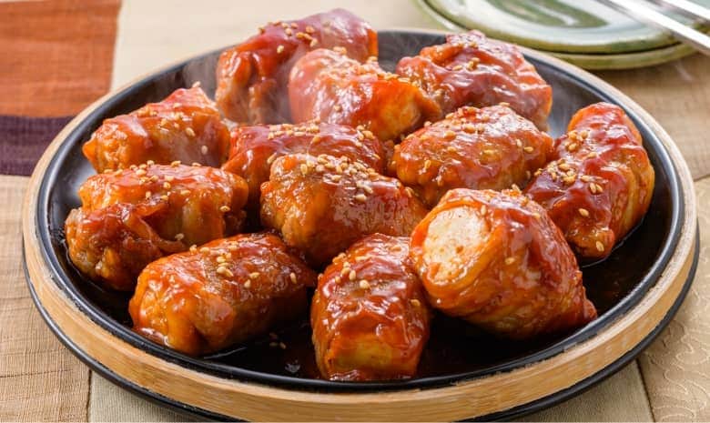 厚揚げでかさ増し！まるでヤンニョムポーク