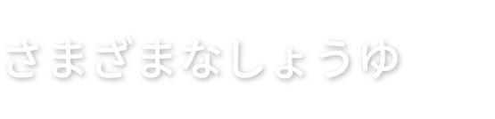 さまざまなしょうゆ