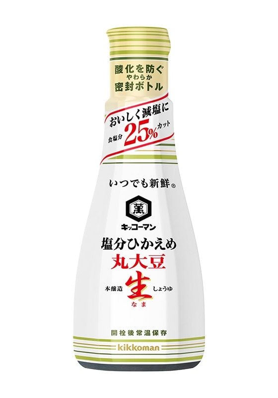 キッコーマン　いつでも新鮮　塩分ひかえめ丸大豆生しょうゆ　卓上ボトル