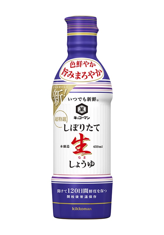 キッコーマン　いつでも新鮮　しぼりたて生しょうゆ　４５０ＭＬ